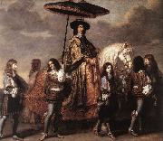 LE BRUN, Charles Chancellor Sguier at the Entry of Louis XIV into Paris in 1660 sg oil